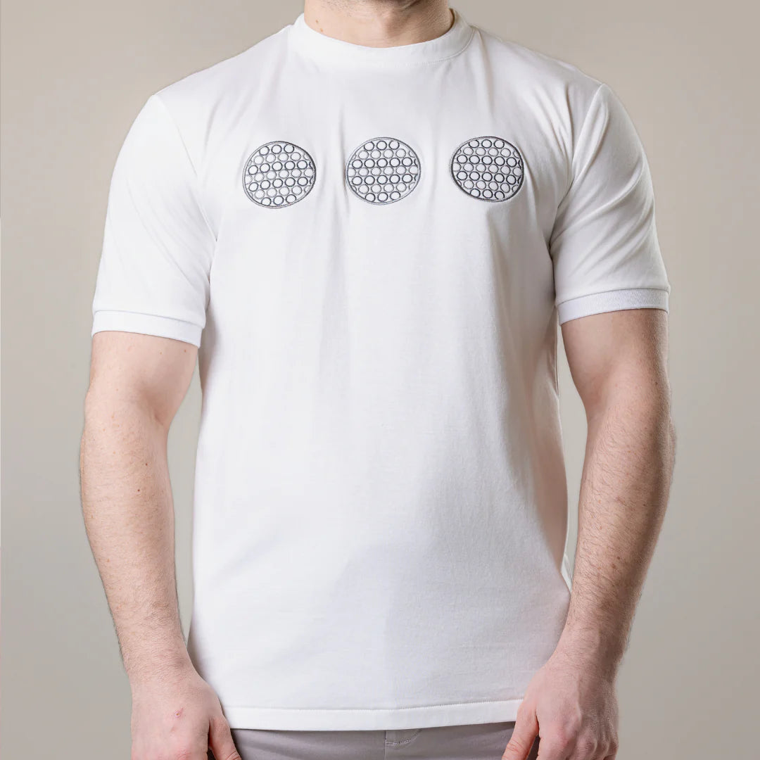 Lanka Grey Circles T-Shirt - White